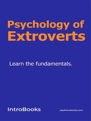 cover image of Psychology of Extroverts